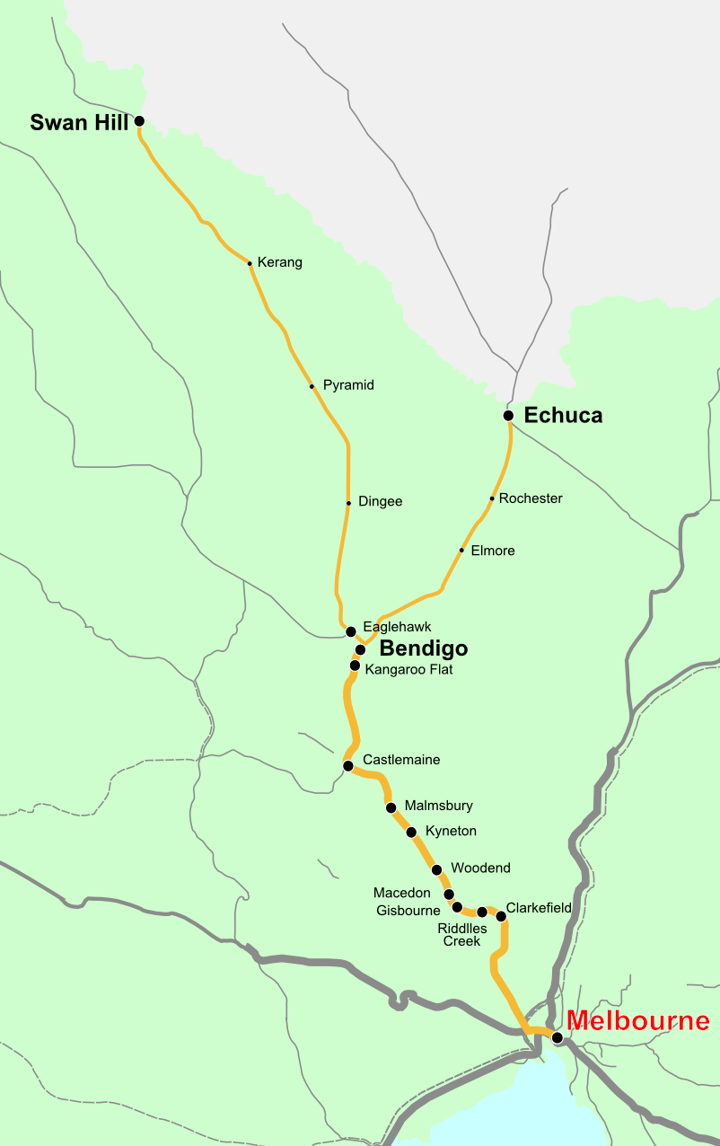 Vicrailmap bendigo